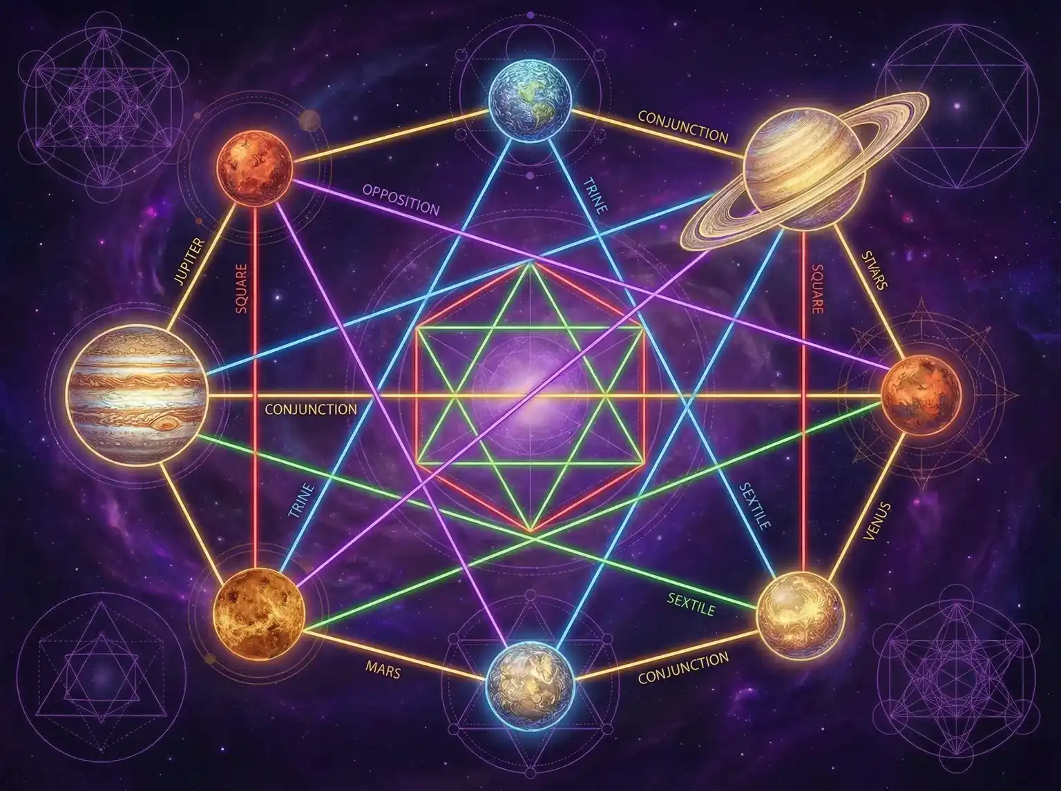行星相位解读 - 亚洲精品在线 | 占星学进阶